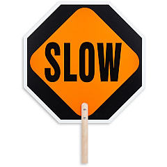 Tatco STOP / SLOW 2-sided Handheld Sign (TCO17530)