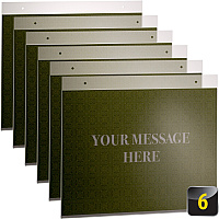 Officemate Horizontal Sign Holder, 6PK (OIC23061)