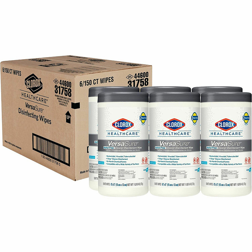 Clorox Healthcare VersaSure Disinfectant Wipes (CLO31758)