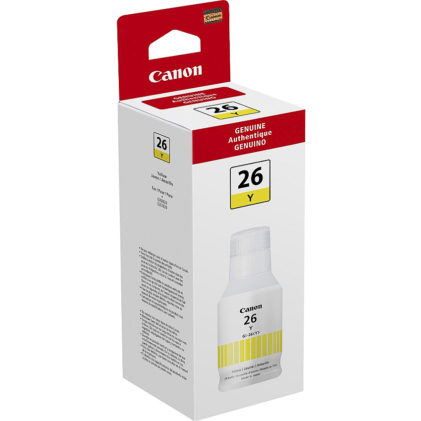 Canon GI-26 Pigment Color Ink Bottle (CNMGI26Y)