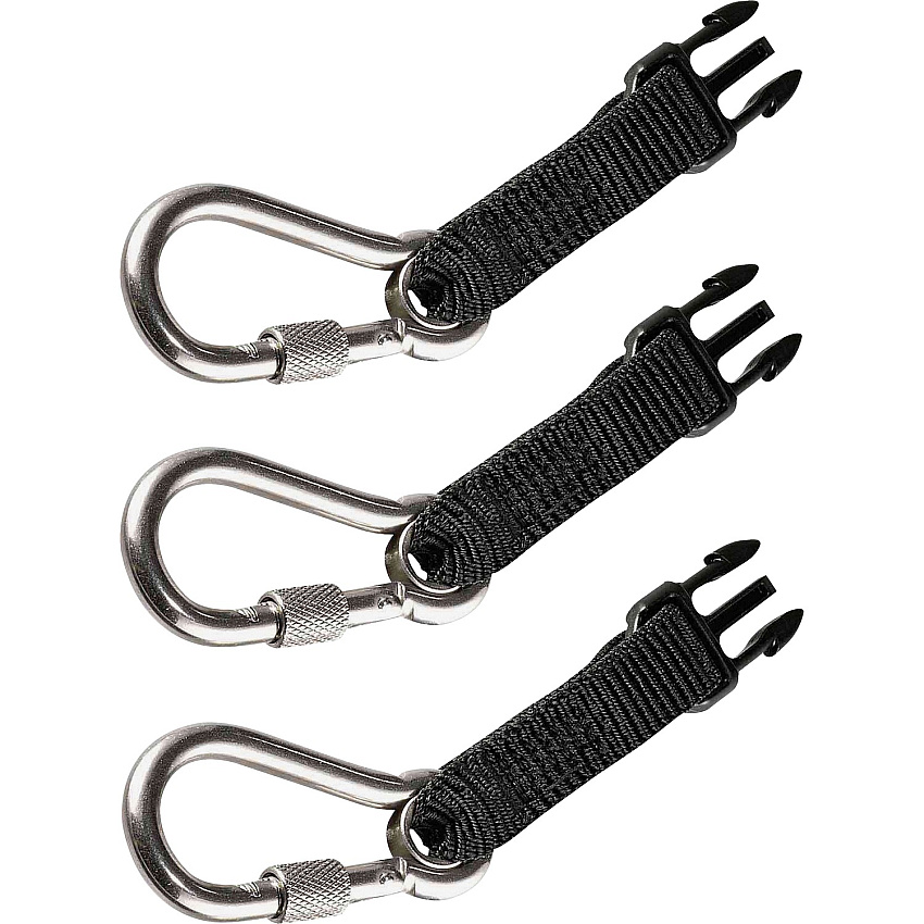 ergodyne 3025 Retractable Tool Lanyard Accessory Pack - SS Carabiner Attachments (19325)