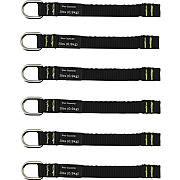 ergodyne 3700 Web Tool Tether Attachment - D-Ring Tool Tails - 2lbs (6-Pack) (19705)