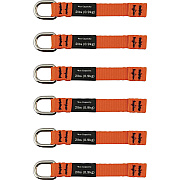ergodyne 3700 Web Tool Tether Attachment - D-Ring Tool Tails - 2lbs (6-Pack) (19704)