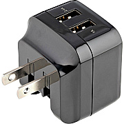 StarTech 2 Port Usb Wall Charger (2.4a / 1a Port) (USB2PACUBK)