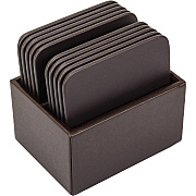 Dacasso Leather Square Coaster Set (A3443)