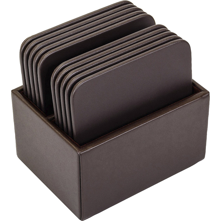 Dacasso Leather Square Coaster Set (A3443)