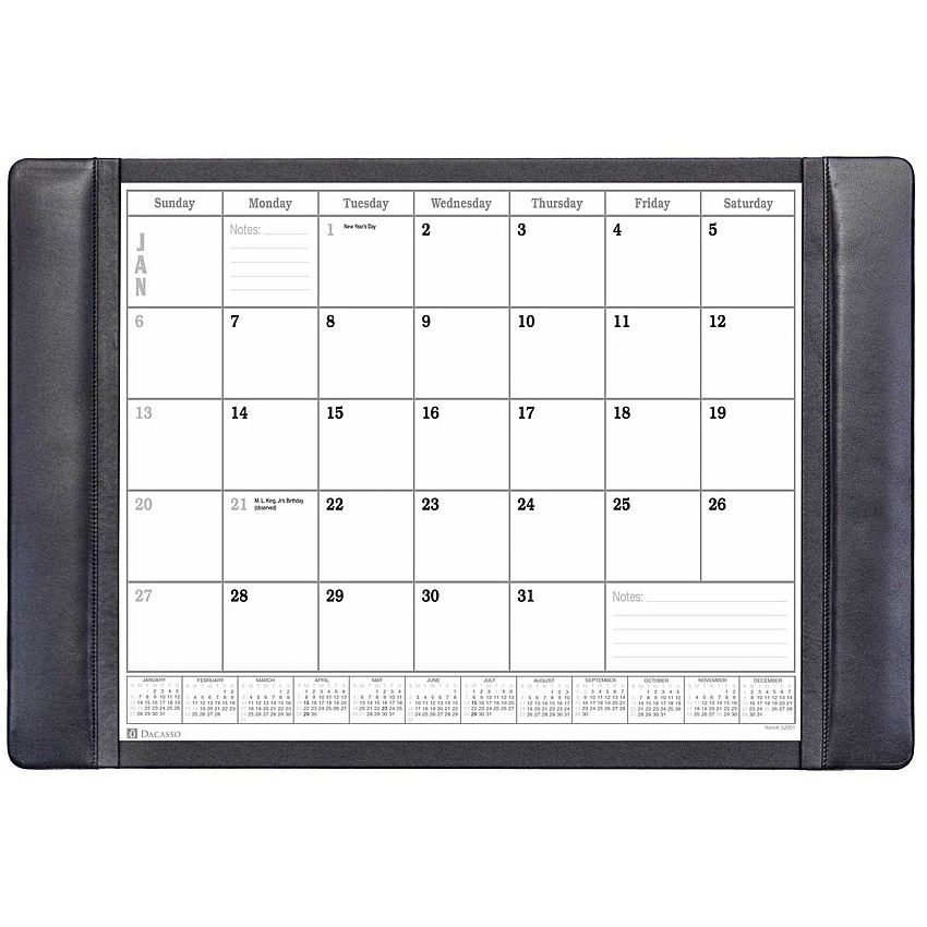Dacasso Leather Calendar Desk Pad (P1040)