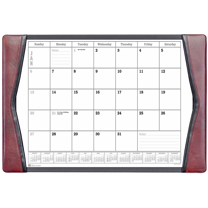 Dacasso Leather Calendar Desk Pad (P7040)