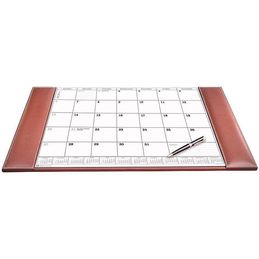 Dacasso Rustic Leather Calendar Desk Pad (P3240)