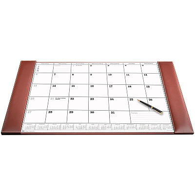 Dacasso Rustic Leather Calendar Desk Pad (P3250)