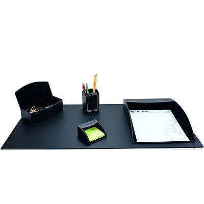 Dacasso 5-piece Home/Office Leather Desk Accessory Set (K6302)