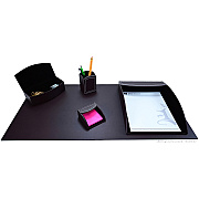 Dacasso 5-piece Home/Office Leather Desk Accessory Set (K6402)