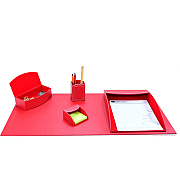 Dacasso 5-piece Home/Office Leather Desk Accessory Set (K6602)