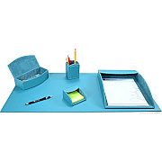Dacasso 5-piece Home/Office Leather Desk Accessory Set (K7202)
