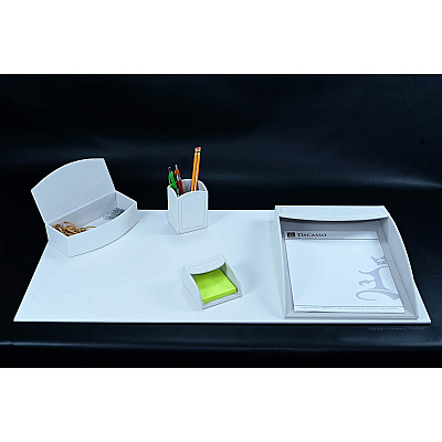 Dacasso 5-piece Home/Office Leather Desk Accessory Set (K7002)