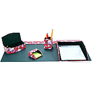 Dacasso 5-piece Home/Office Leather Desk Accessory Set (K8202)