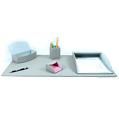 Dacasso 5-piece Home/Office Leather Desk Accessory Set (K7602)