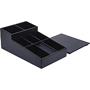 Dacasso Leatherette Coffee Condiment Organizer (A4628)