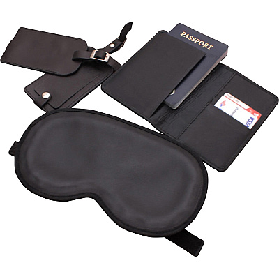 Dacasso Leather Travel Accessory Set (E1010)