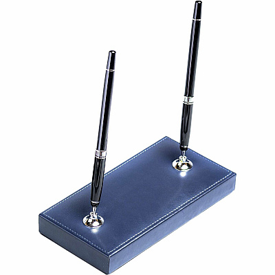 Dacasso Bonded Leather Double Pen Stand (A5012)