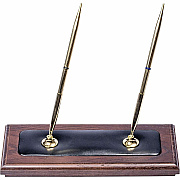 Dacasso Walnut & Leather Pen Stand (A8404)