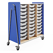 Safco Whiffle Typical Triple Rolling Storage Cart (3930SBU)