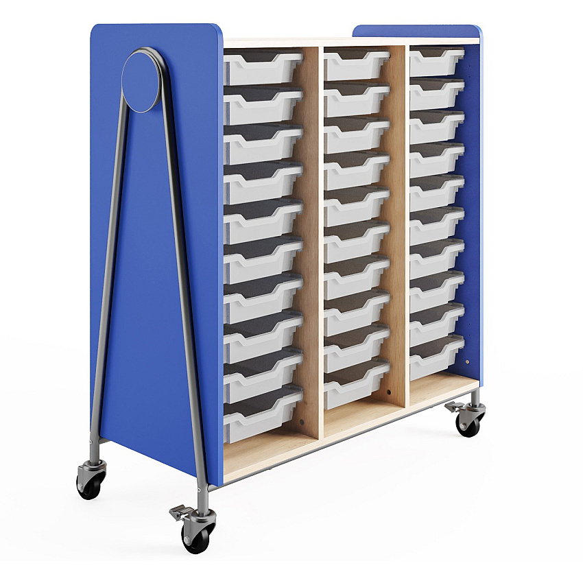 Safco Whiffle Typical Triple Rolling Storage Cart (3930SBU)