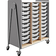 Safco Whiffle Typical Triple Rolling Storage Cart (3930GRY)