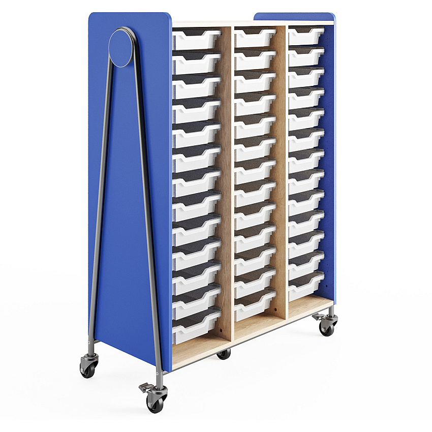 Safco Whiffle Typical Triple Rolling Storage Cart (3932SBU)
