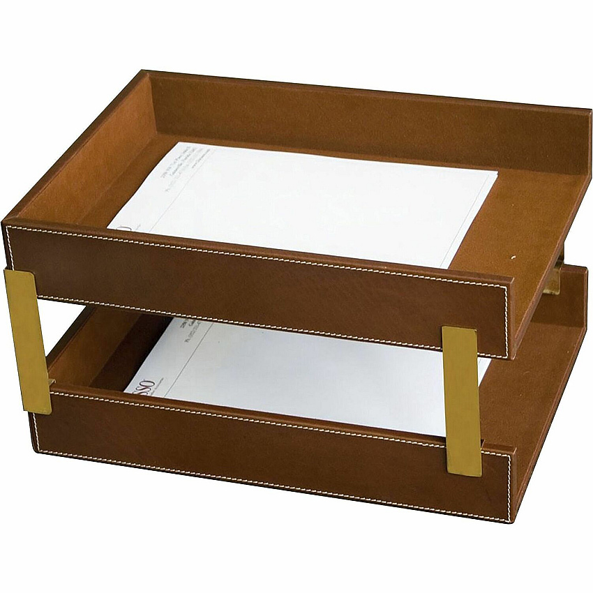 Dacasso Rustic Leather Memo Holder (A3221)