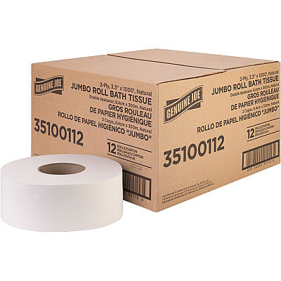 Genuine Joe Jumbo Jr Dispenser Bath Tissue Roll (GJO35100112)