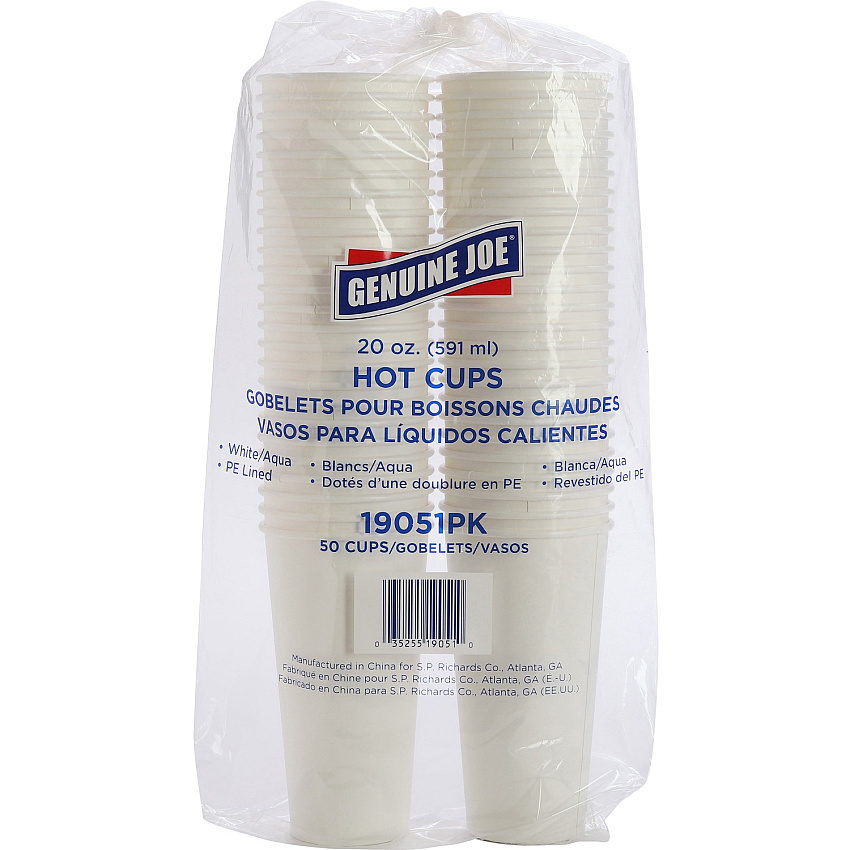 Genuine Joe 20 oz Disposable Hot Cups (GJO19051)