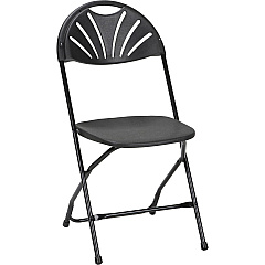 Dorel Zown Premium Fan Back Folding Chair (CSC60542BLK8E)