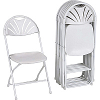 Dorel Zown Premium Fan Back Folding Chair (CSC60542WHT8E)