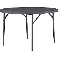 Dorel Zown Commercial Round Blow Mold Fold Table (CSC60533SGY1E)