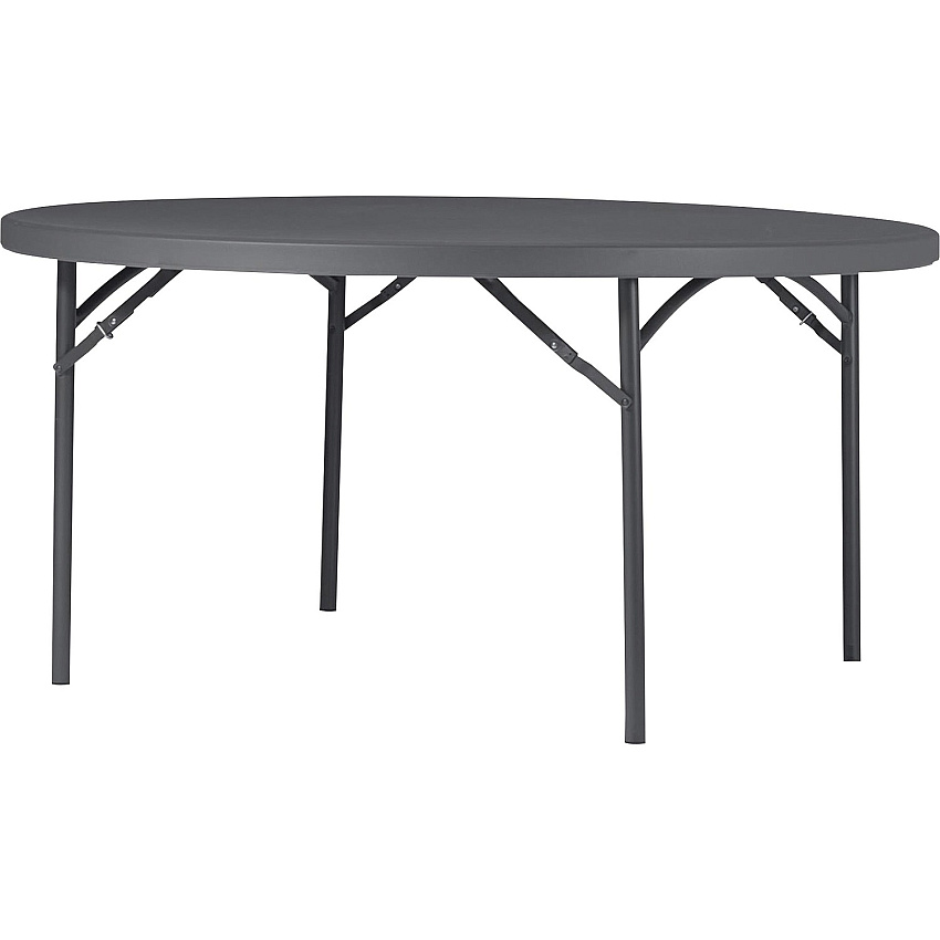 Cosco Zown Commercial Round Blow Mold Fold Table (CSC60537SGY1E)