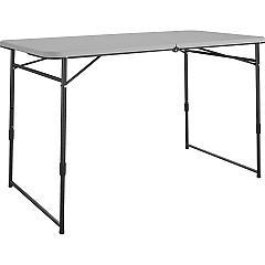Cosco Fold Portable Indoor/Outdoor Utility Table (CSC14400GRY1E)