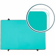 Floortex Viztex Glacier Teal Multi-Purpose Grid Glass Dry-Erase Board 24" x 36" (FCVGM2436TG)