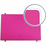 Floortex Viztex Glacier Violet Multi-Purpose Grid Glass Dry-Erase Board 30" x 40" (FCVGM3040VG)