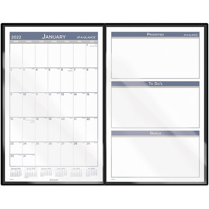 AT-A-GLANCE Foldable Monthly Desk Pad Calendar (AAGSK23FD00)