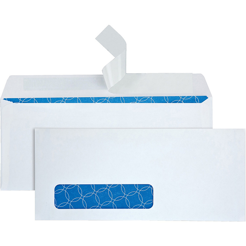 Quality Park No. 10 Single Window Security Tint Treated Business Envelopes (QUA90119R)