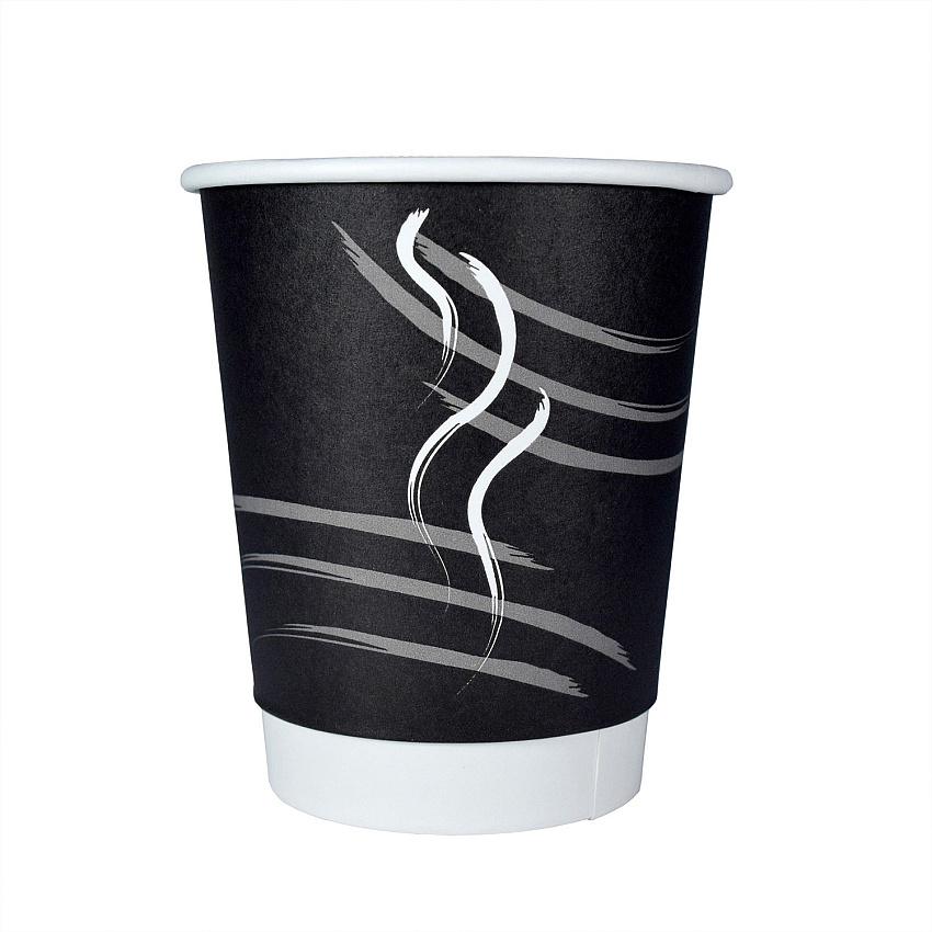 RDI 9 oz Double Wall Hot Paper Cups (CPDBU9BLK)