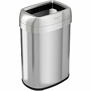 HLS Commercial Stainless Steel Open Top Trash Can (HLS13STV)