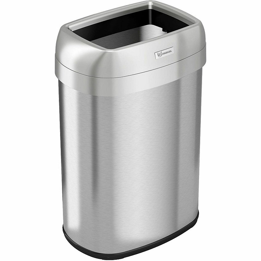 HLS Commercial Stainless Steel Open Top Trash Can (HLS13STV)