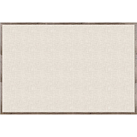 U Brands Linen Bulletin Board, 72" X 47" , Rustic Wood Frame (UBR4897U0001)