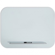 U Brands Magnetic White Glass Dry-Erase Board, 47" X 35" (4849U0001)