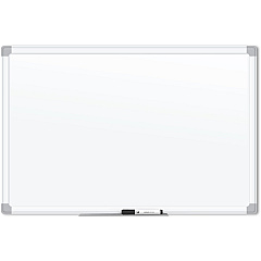 U Brands White Aluminum Framed Magnetic Porcelain Steel Board, 48" X 36" (UBR4900U0001)