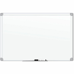 U Brands White Aluminum Framed Magnetic Porcelain Steel Board, 96" X 47" (UBR4902U0001)