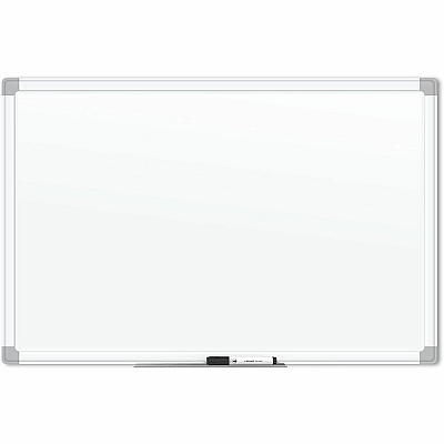 U Brands White Aluminum Framed Magnetic Porcelain Steel Board, 96" X 47" (UBR4902U0001)