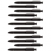 U Brands Monterey Soft Touch Ballpoint Pens - Midnight, 12 Count (3786U0124)